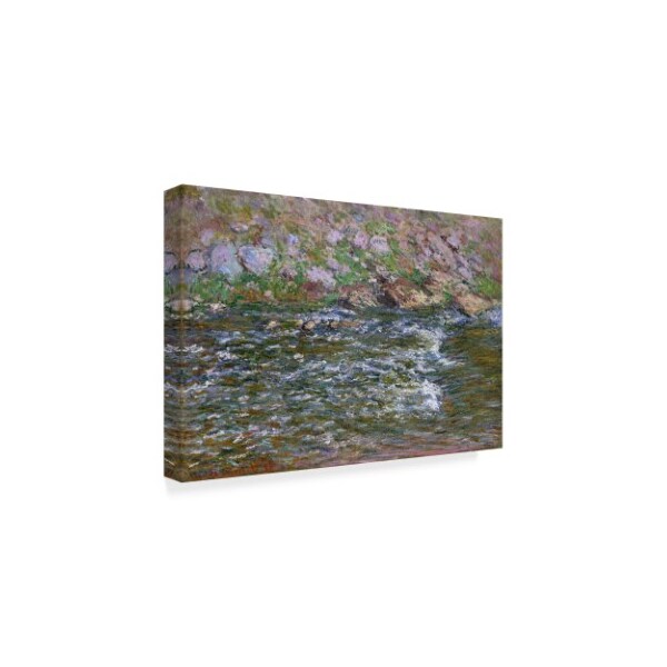 Claude Monet 'Rapids On The Petite Creuse' Canvas Art,22x32